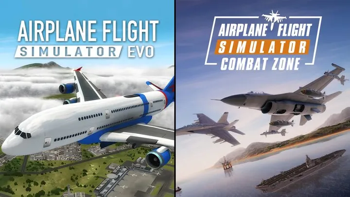 Airplane Flight Simulator : EVO & Airplane Flight Simulator : Combat Zone Bundle
